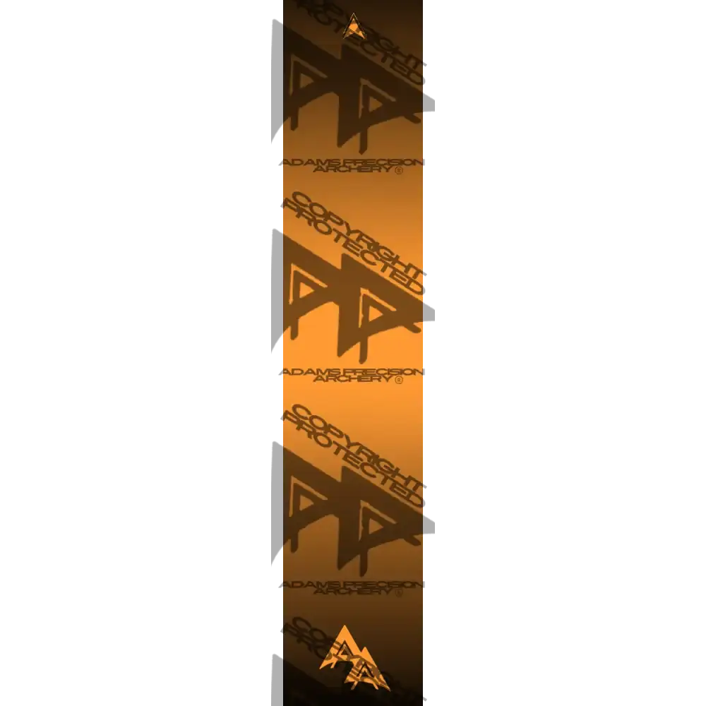 DISSOLVING COLOR 2.0 SERIES ARROW WRAPS - FLO ORANGE FLUORESCENT