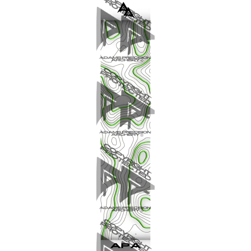 TOPO 2.0 SERIES ARROW WRAPS - WHITE | GREEN MATTE (STANDARD)