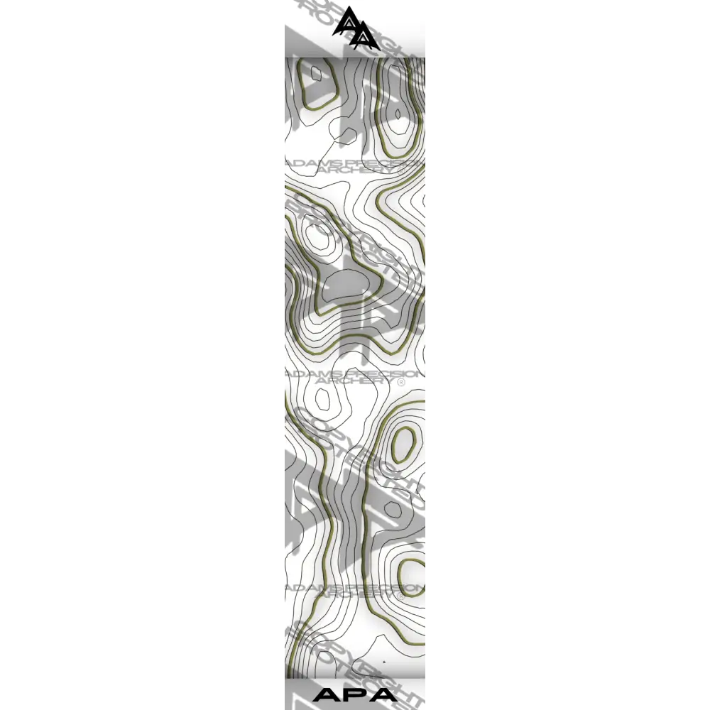 TOPO 2.0 SERIES ARROW WRAPS - WHITE | OD GREEN MATTE (STANDARD)