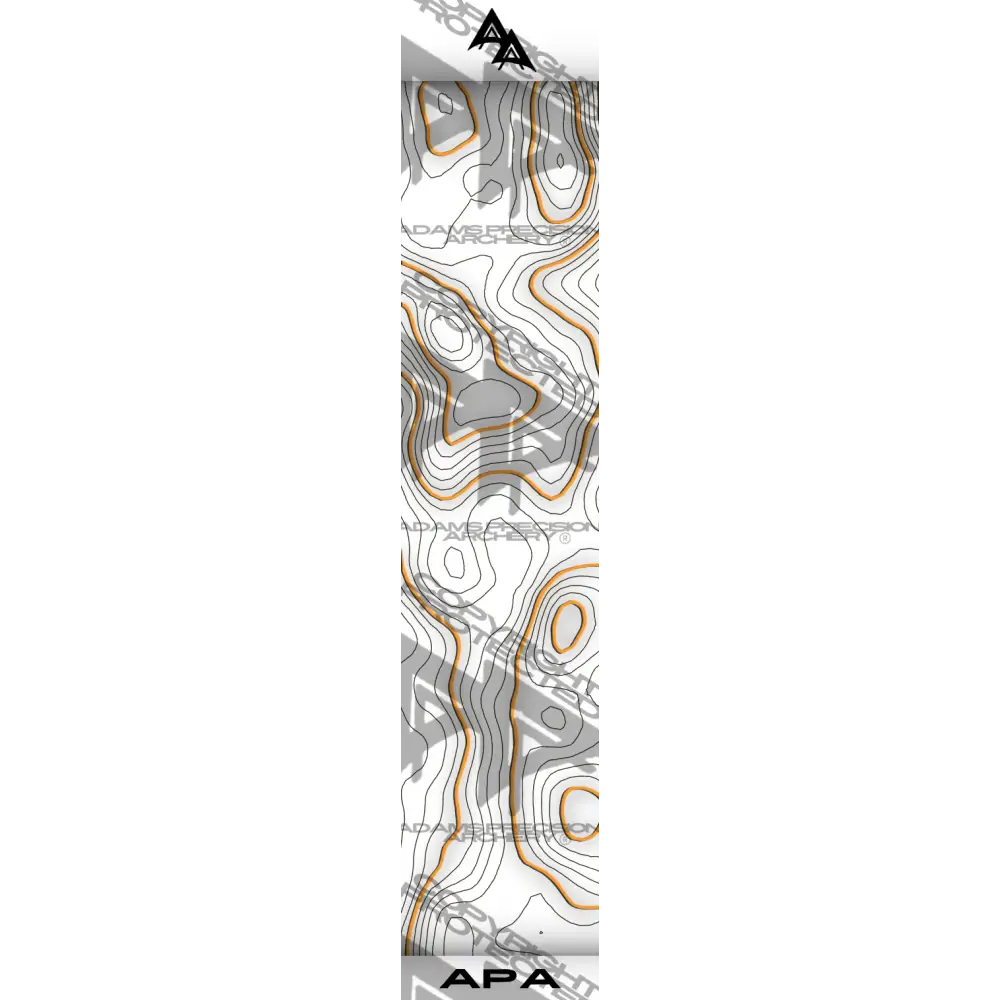 TOPO 2.0 SERIES ARROW WRAPS - WHITE | ORANGE MATTE (STANDARD)