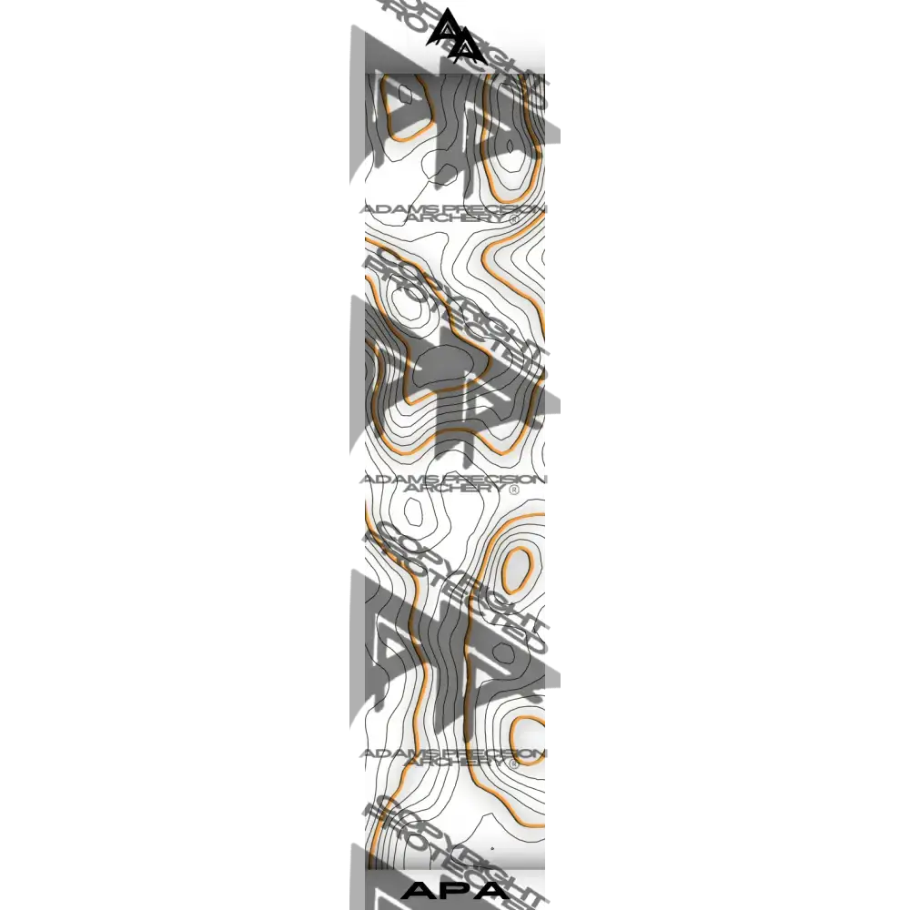 TOPO 2.0 SERIES ARROW WRAPS - WHITE | ORANGE MATTE (STANDARD)