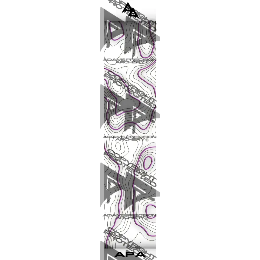 TOPO 2.0 SERIES ARROW WRAPS - WHITE | PURPLE MATTE (STANDARD)