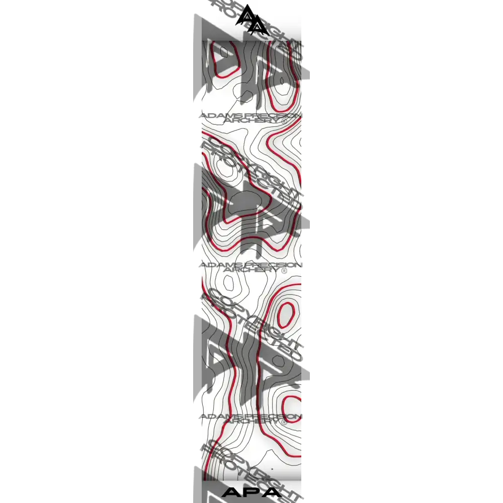 TOPO 2.0 SERIES ARROW WRAPS - WHITE | RED MATTE (STANDARD)
