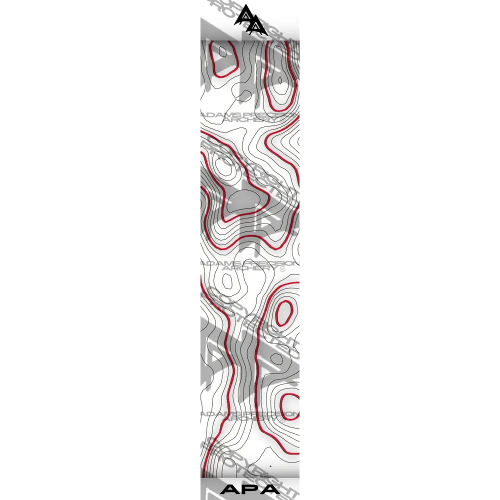 TOPO 2.0 SERIES ARROW WRAPS - WHITE | RED MATTE (STANDARD)