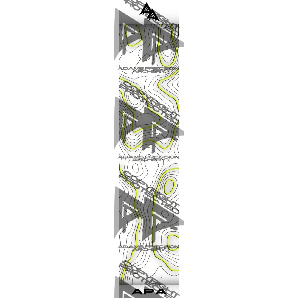 TOPO 2.0 SERIES ARROW WRAPS - WHITE | YELLOW MATTE (STANDARD)