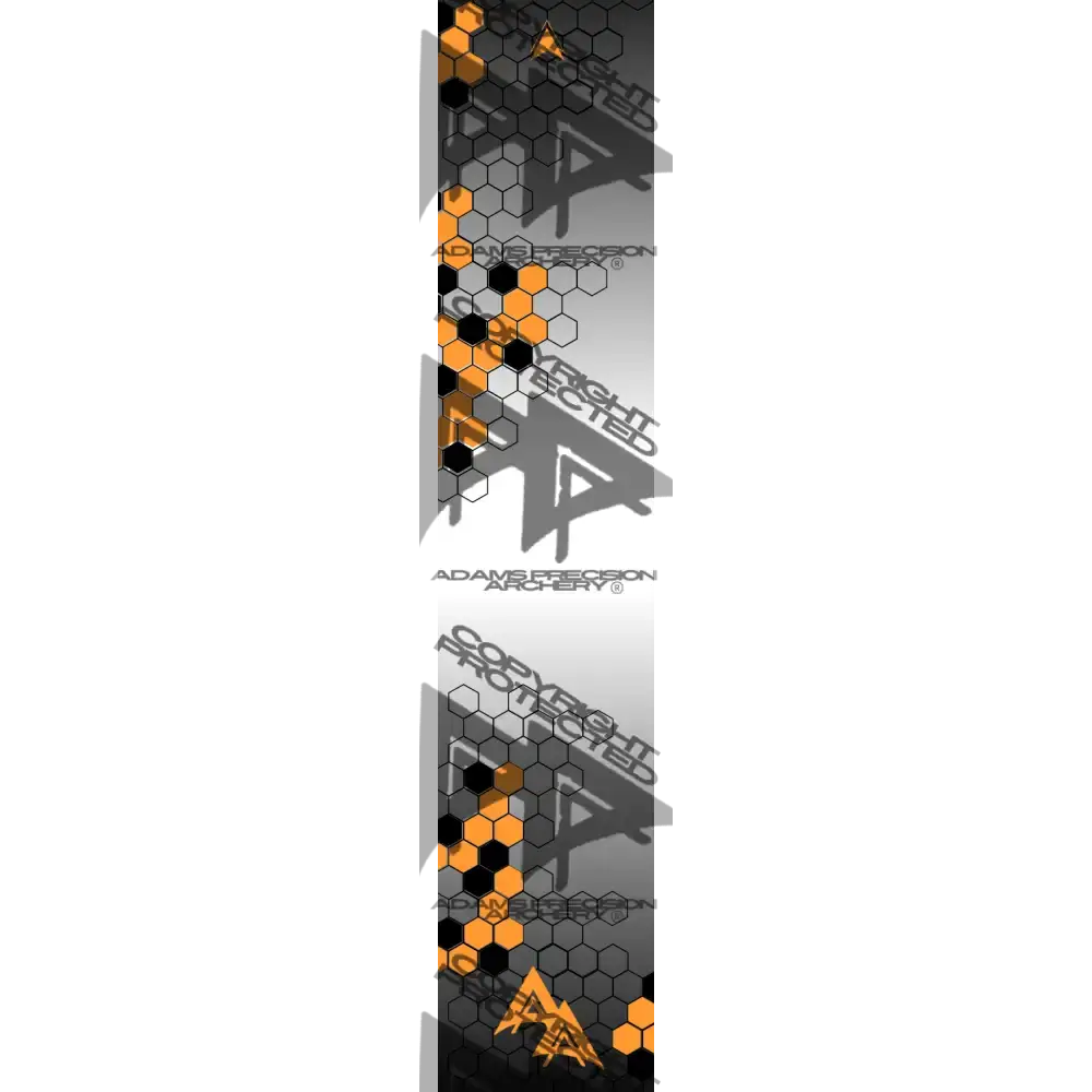 VANISHING HEX 2.0 SERIES ARROW WRAPS - WHITE | ORANGE MATTE (STANDARD)