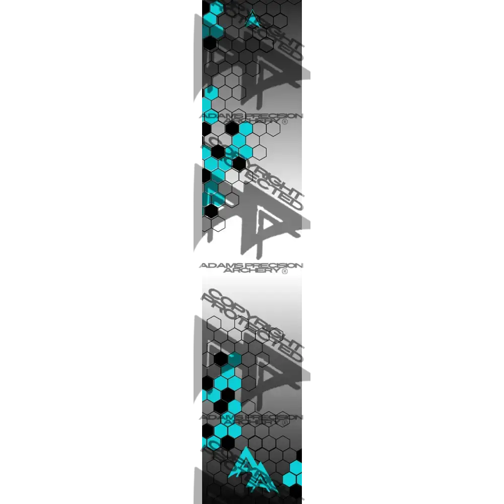 VANISHING HEX 2.0 SERIES ARROW WRAPS - WHITE | TEAL MATTE (STANDARD)