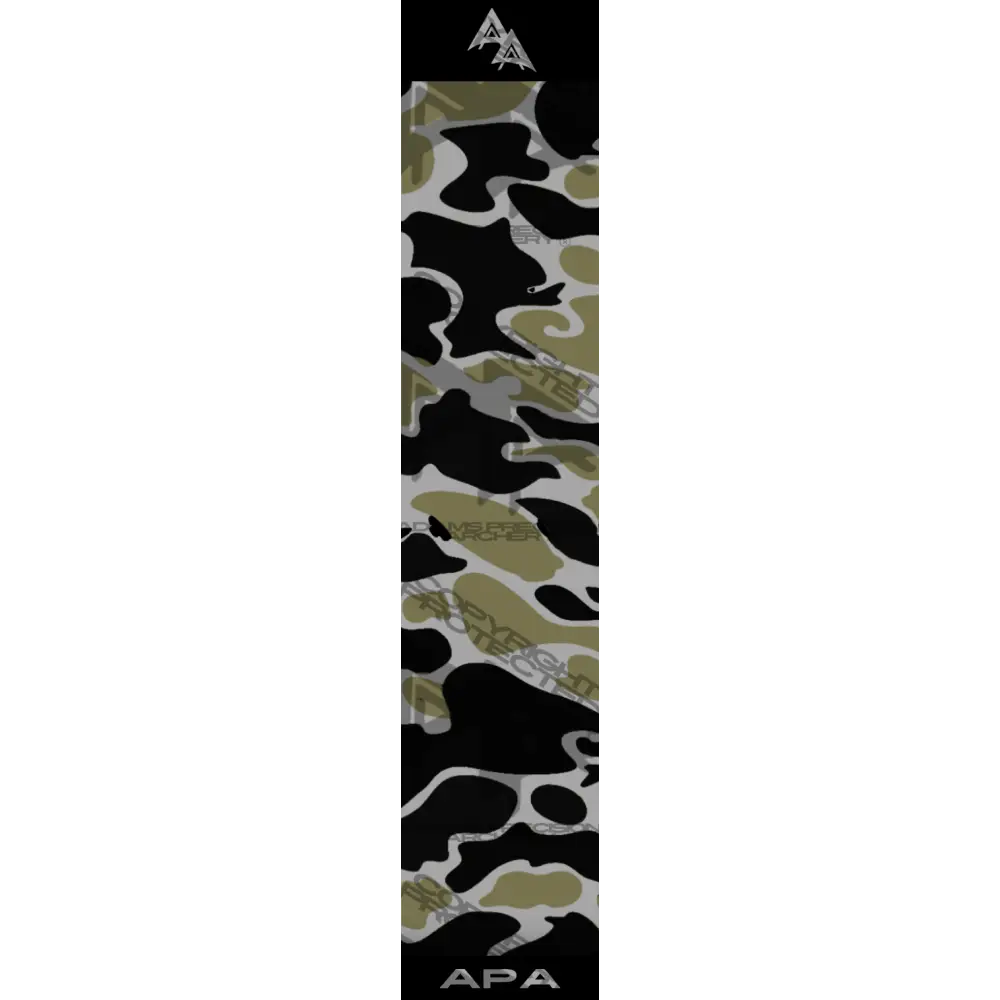 VINTAGE DUCK CAMO SERIES ARROW WRAPS - BLACK/OD GREEN MATTE (STANDARD)