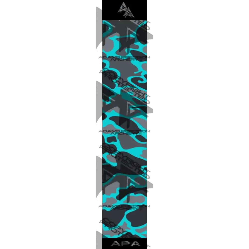 VINTAGE DUCK CAMO SERIES ARROW WRAPS - GREY/TEAL MATTE (STANDARD)