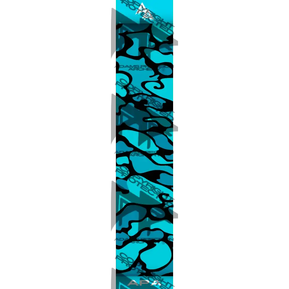 VINTAGE DUCK CAMO SERIES ARROW WRAPS - TEAL/BLACK MATTE (STANDARD)